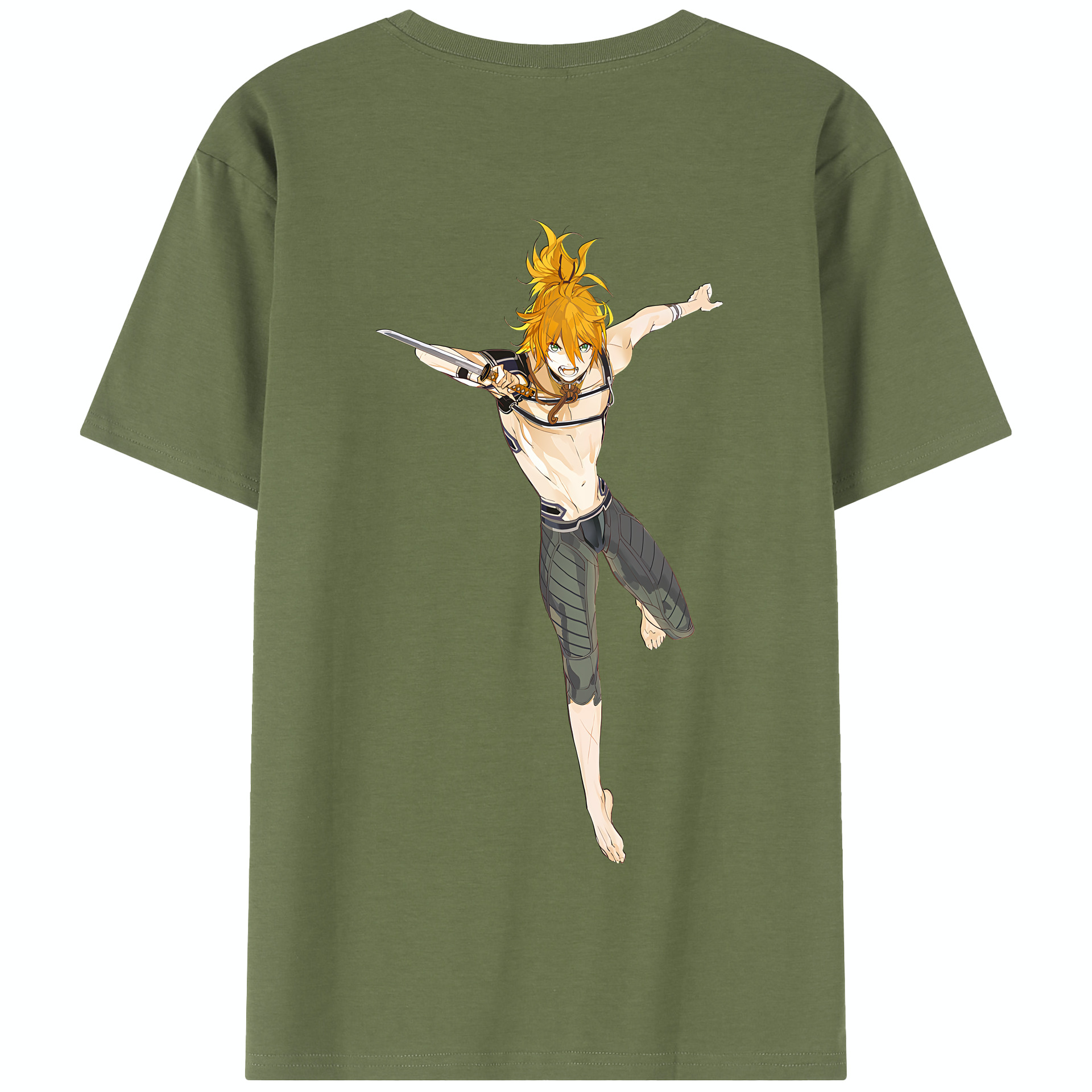 （画像用） 刀剣乱舞 Touken Ranbu 綿100％半袖Tシャツ（背面プリント）